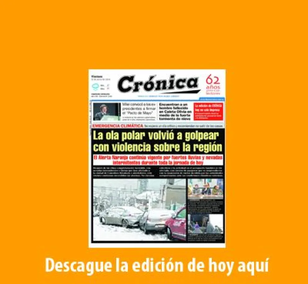 Debido a las condiciones climáticas, el diario se entrega este viernes en formato digital
