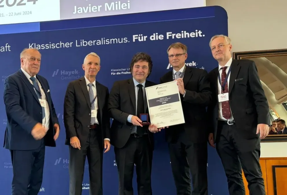 Milei suma distinciones, ahora en Alemania: hubo protestas contra su visita