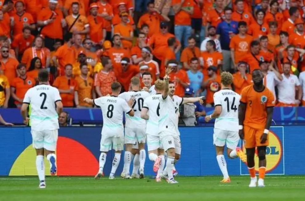 Austria dio el golpe ante Países Bajos y avanzó como primera en la Eurocopa