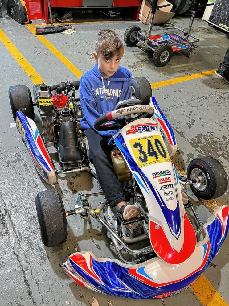 Javier y Juan Fernández corren en la Rotax en Sunchales