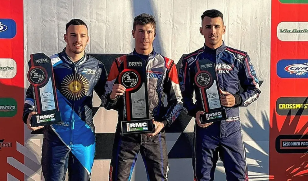 Javier Fernández logró doble podio en Rotax en Sunchales