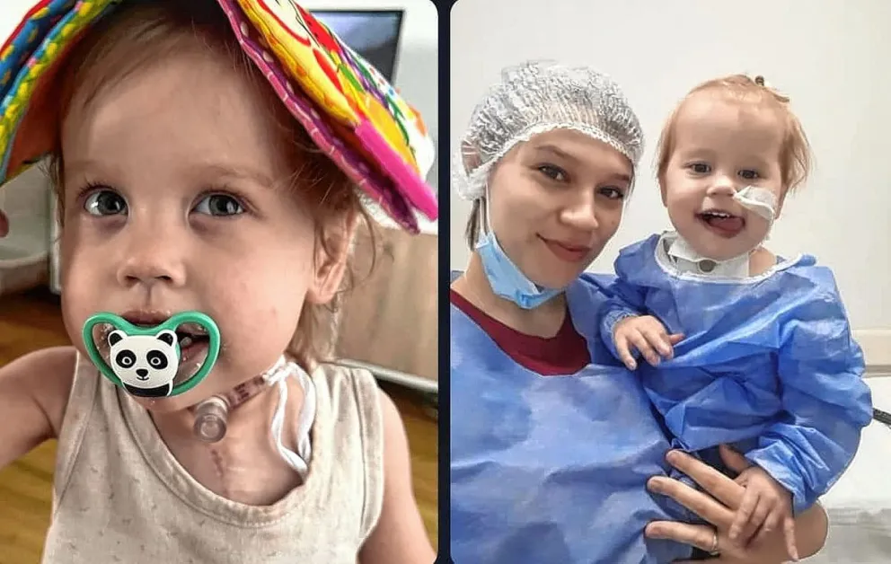 Continúa la colecta para Ekatherina, la comodorense de 2 años que necesita un trasplante de corazón