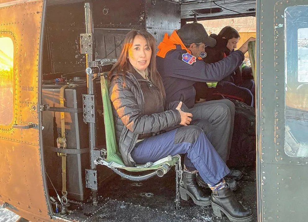Roxana Reyes participó en Misión de Rescate del Ejército Argentino en Santa Cruz