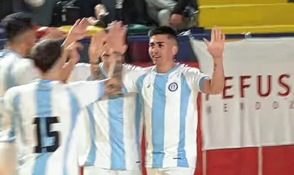Dos goles de Jeremías Asencio en el empate de Argentina