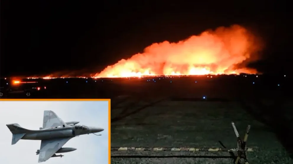 Se precipitó un avión de la Fuerza Aérea en San Luis y murió su piloto