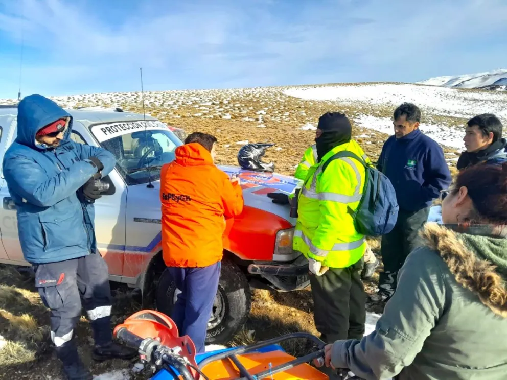 Amplio operativo de búsqueda de un hombre desaparecido en la zona de Gastre