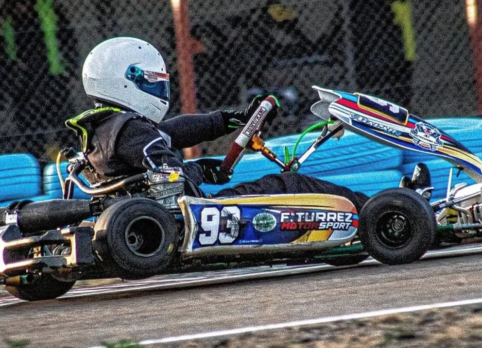“Naza” Turrez corre el Campeonato Argentino de Karting