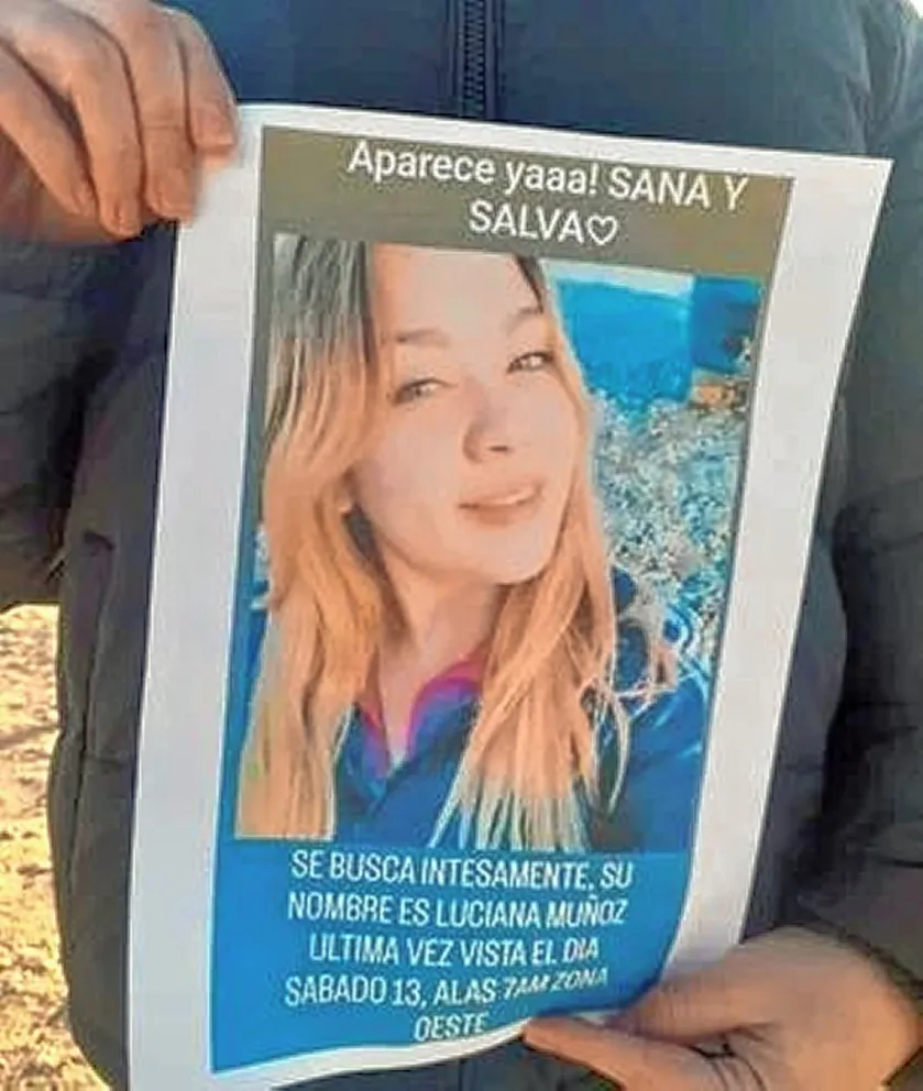 Buscan a una joven desaparecida en Neuquén y ofrecen una recompensa de un millón de pesos