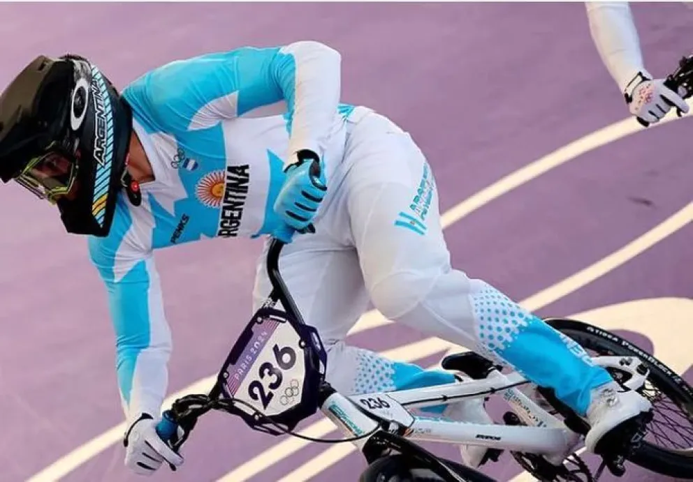 El argentino Gonzalo Medina quedó eliminado de los Juegos Olímpicos en ciclismo BMX Racing