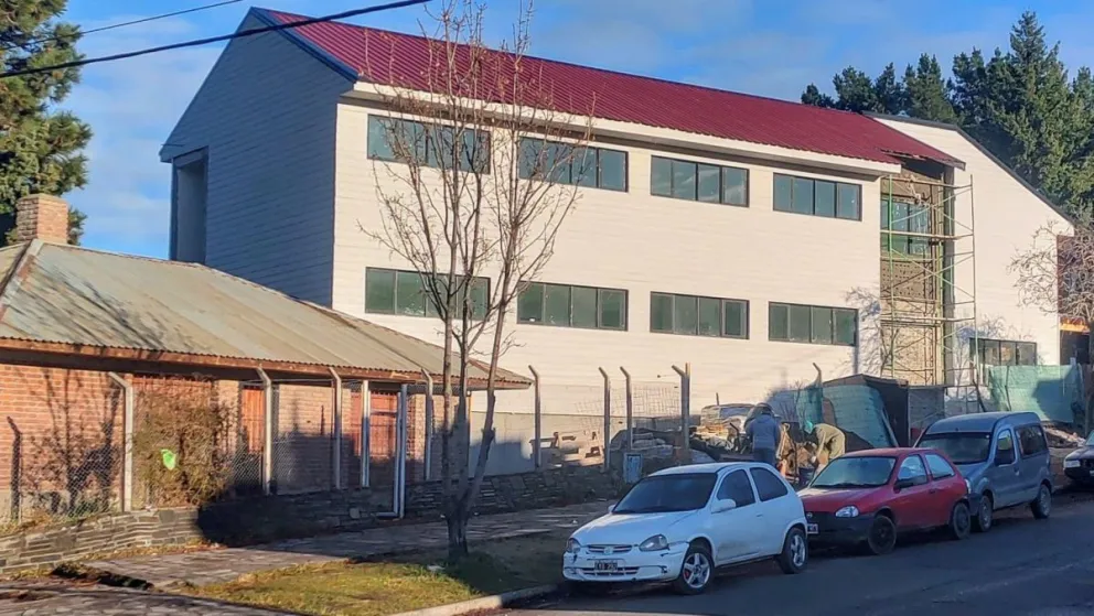 Provincia continúa con la obra de ampliación de la Escuela N° 767 de Esquel