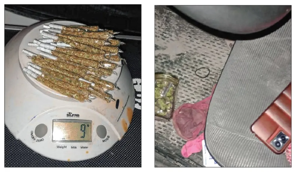 Llevaban más de 30 “porros” de marihuana en un auto y los sorprendió la recorrida policial