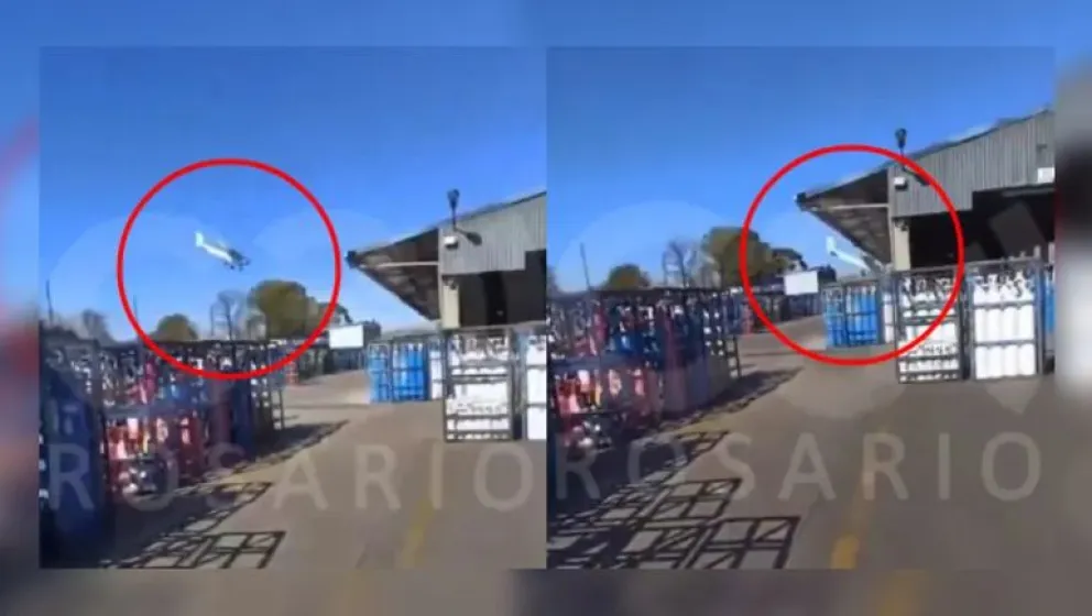 Cayó una avioneta sobre una planta industrial de Rosario y murió el piloto