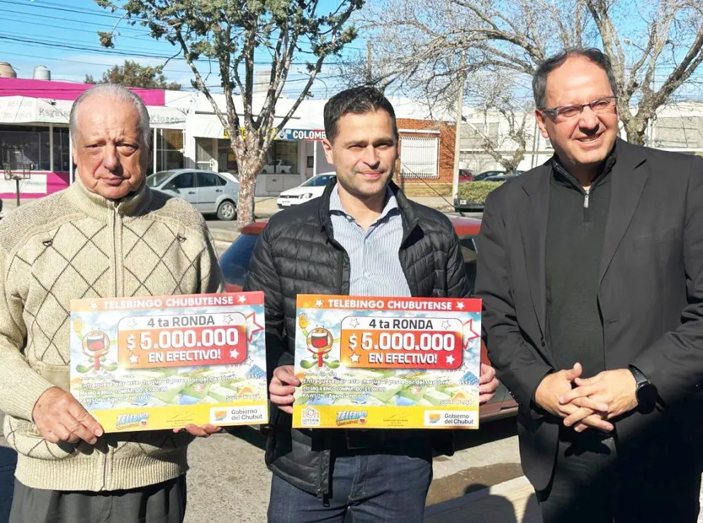 Lotería entregó 10 millones de pesos a dos ganadores del Telebingo Chubutense