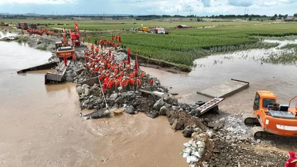 China: lluvias torrenciales causadas por un tifón dejan 50 muertes