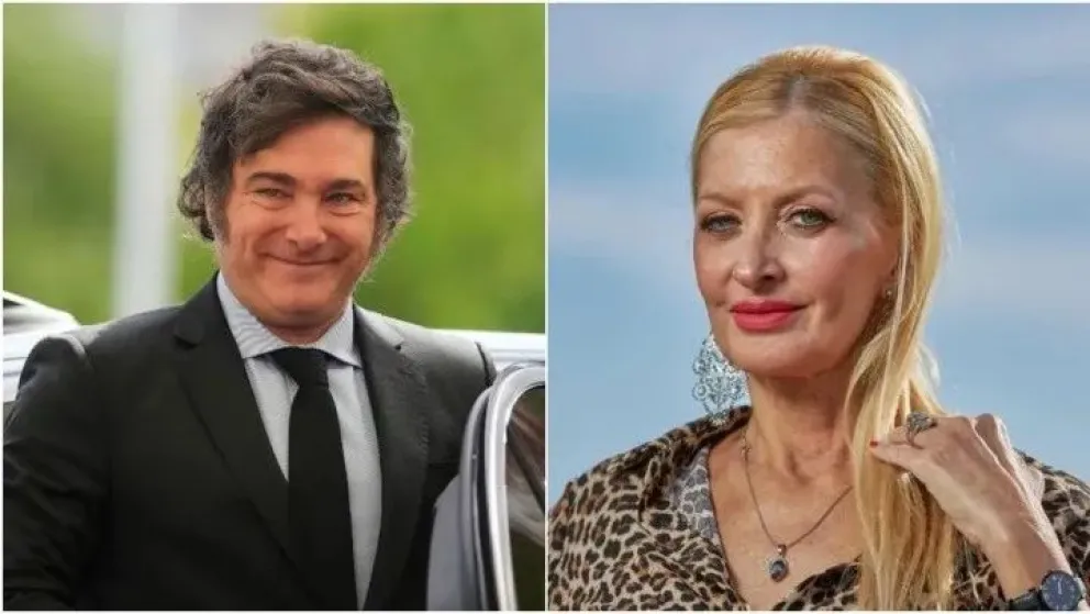 Javier Milei compartió la primera foto oficial con Yuyito González en Rosario: "Mi novia"