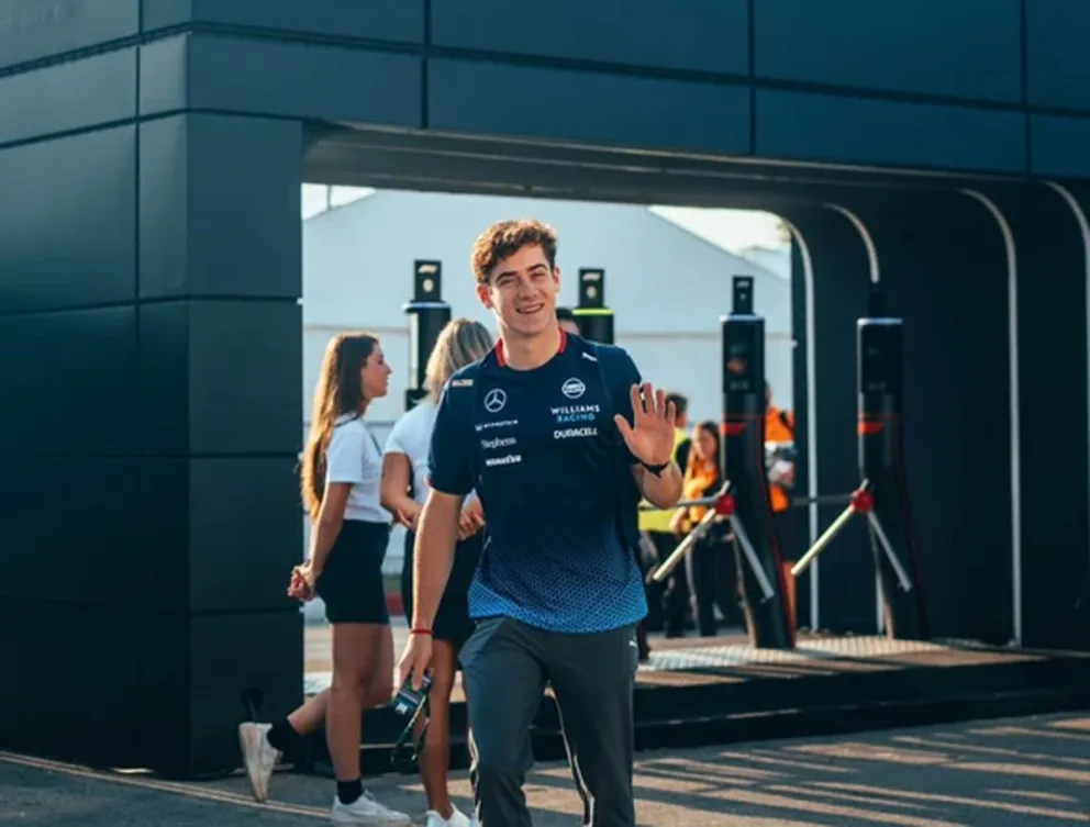 Franco Colapinto prepara junto a Williams Racing su debut en la F1