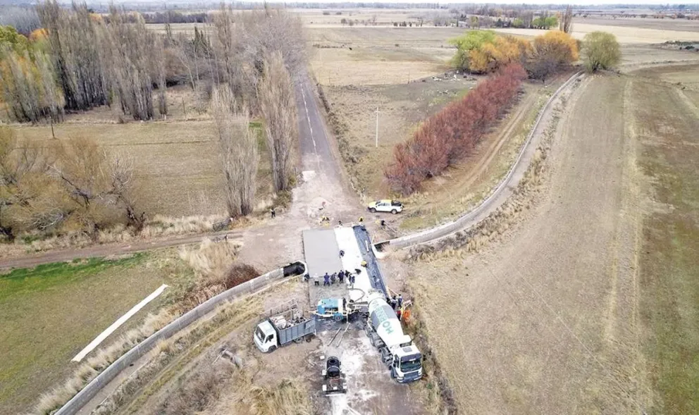 Se reparó el deterioro que presentaba la Ruta N° 7 entre Gaiman y Dolavon