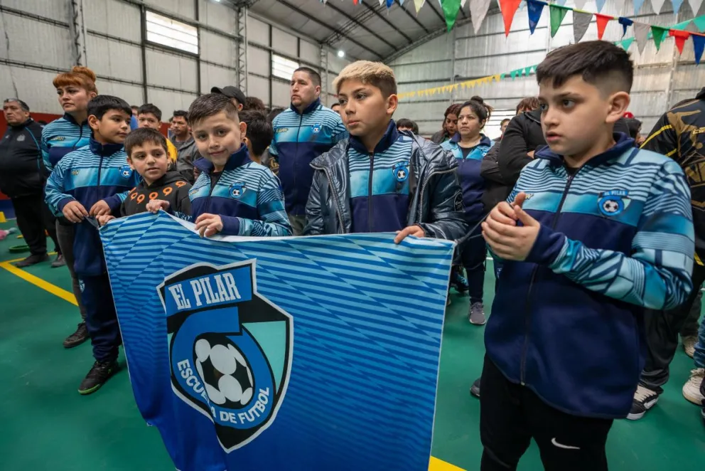 Othar inauguró el primer playón techado de Comodoro Rivadavia en el barrio La Floresta