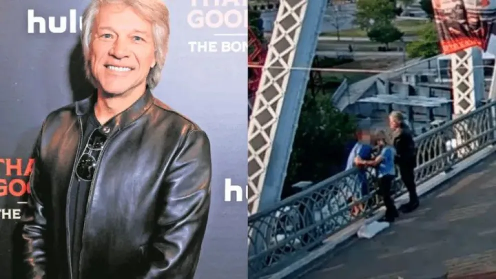 Bon Jovi le salvó la vida a una mujer que estaba a punto de tirarse de un puente
