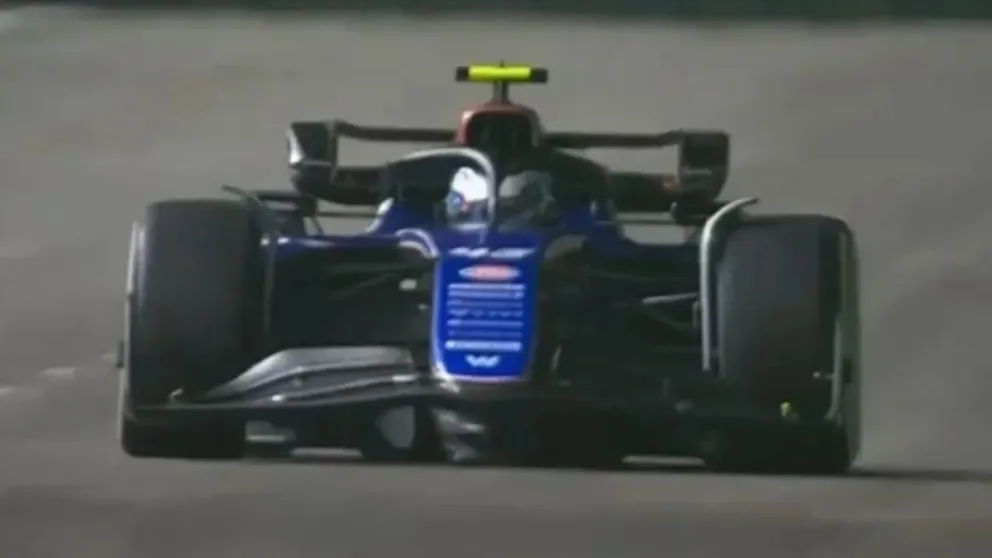 Franco Colapinto QUEDÓ 16° en la práctica libre 2 para el Gran Premio de Singapur de Fórmula 1