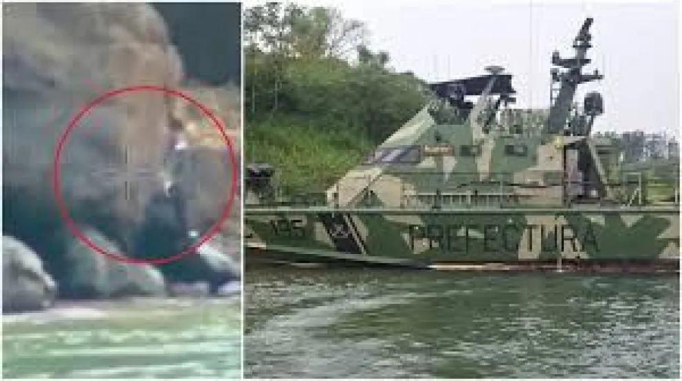 Insólito ataque armado contra Prefectura desde la costa paraguaya