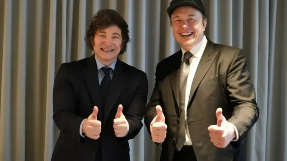 Javier Milei y Elon Musk: "gran" reencuentro en Nueva York y pulgares arriba, de qué hablaron