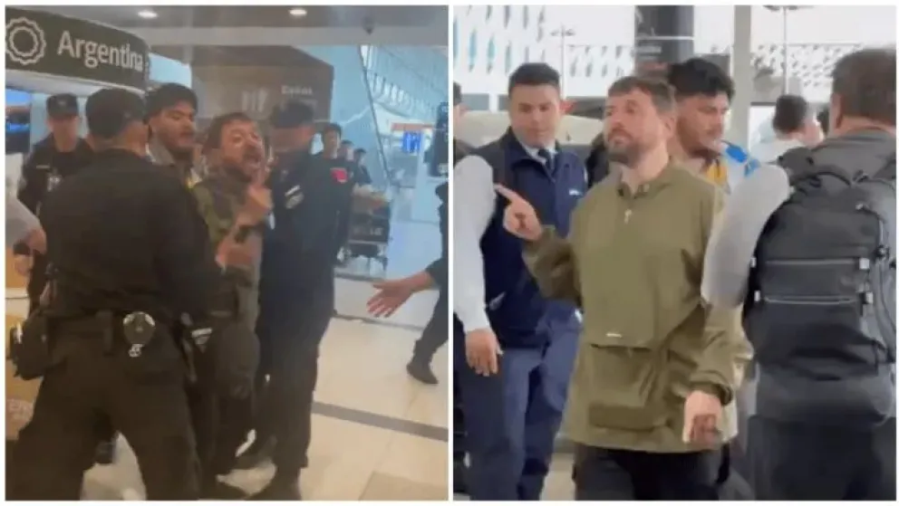 Insultaron a Juan Grabois cuando llegó al país tras su visita al Papa Francisco y se descontroló: "Nunca me van a correr"