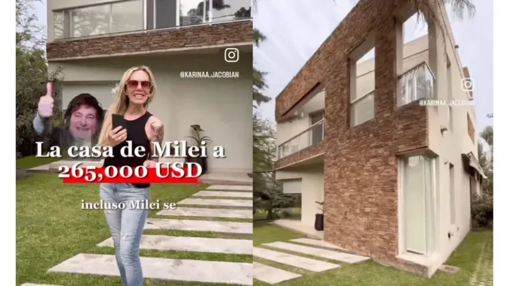 "La casa de Milei": la polémica publicación de una influencer acusada de difundir "información falsa"