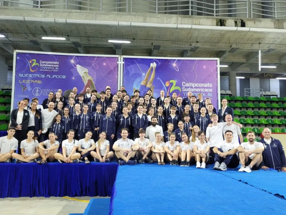 Florencia Famoso salió subcampeona sudamericana de Tumbling