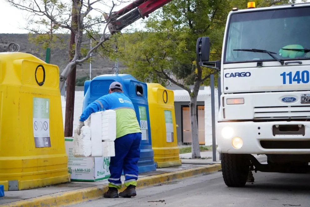RADA TILLY: El volumen de reciclados permitió reducir a cuatro días la recolección de residuos