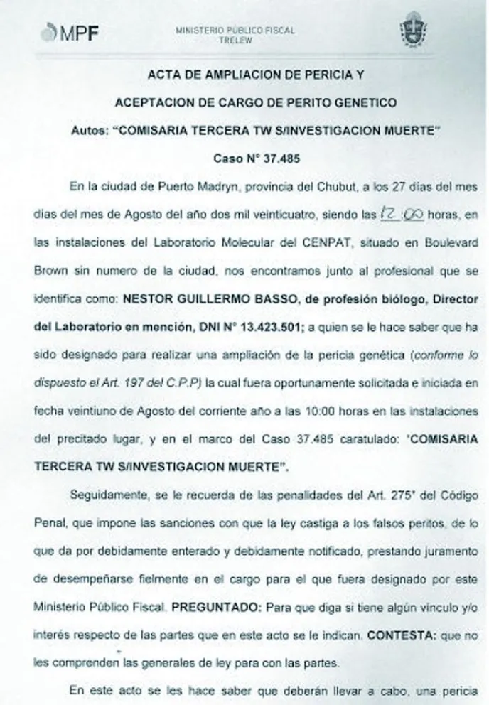 Esclarecedoras pericias de ADN en el caso Colihuinca  podrían terminar en una grave denuncia contra el fiscal