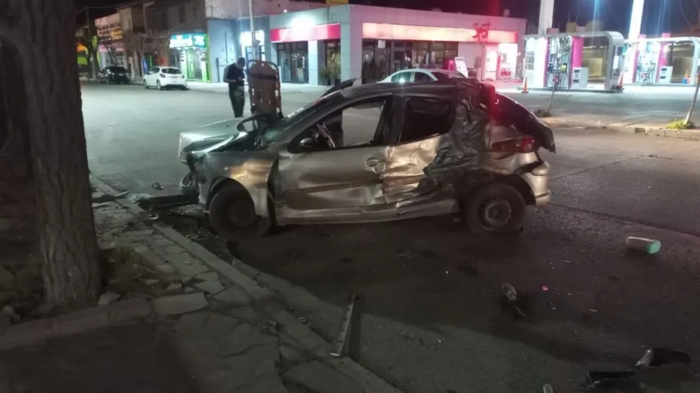Fuerte choque ayer a la madrugada en la zona sur de Trelew