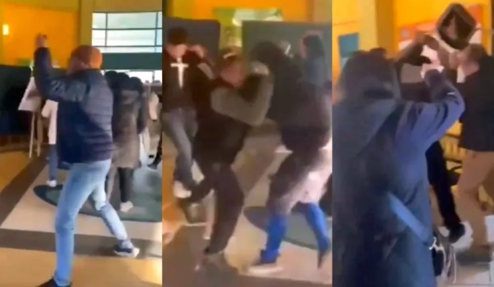 Reunión de padres por la pelea de  sus hijos terminó de la peor manera