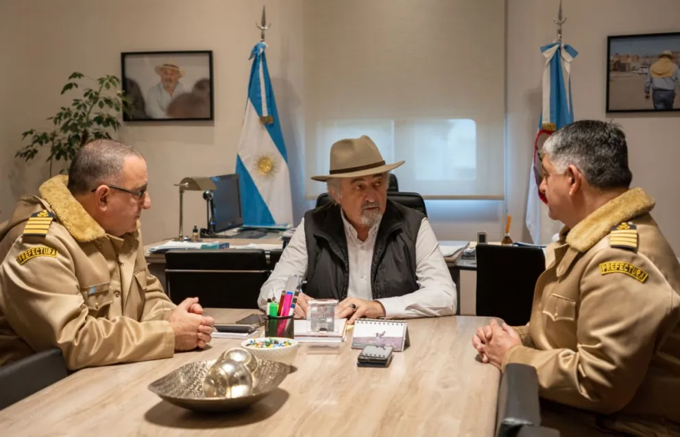 Macharashvili recibió al director Región Sur de Prefectura