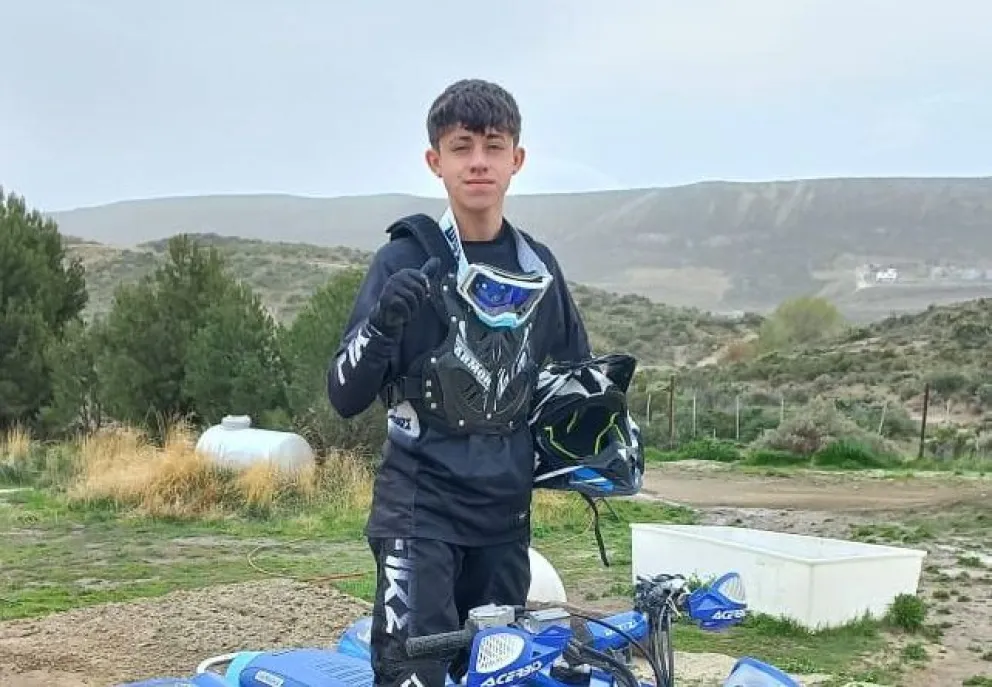 Santino Villalobos correrá la final de quad en Río Negro