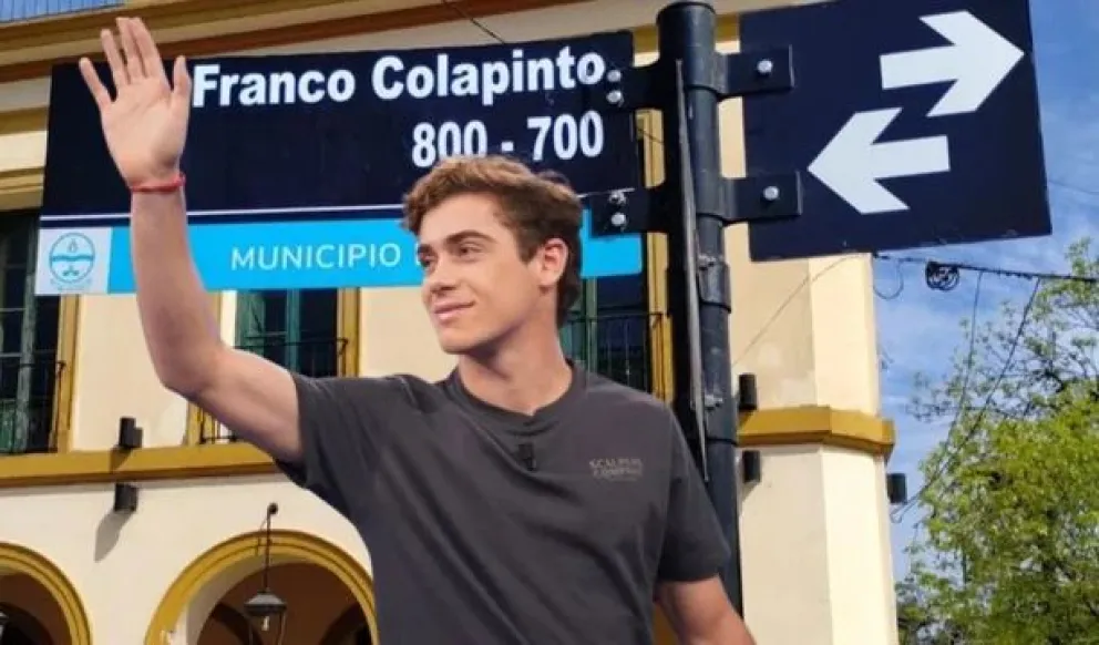 Calle Franco Colapinto: Un tributo a la promesa del automovilismo argentino