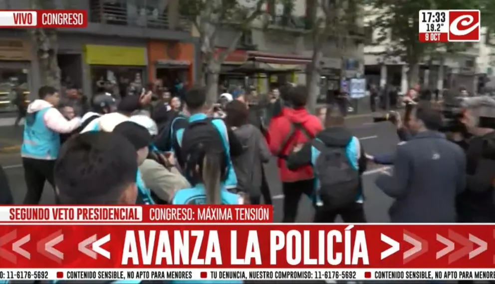 La Policía agredió a un equipo de Crónica