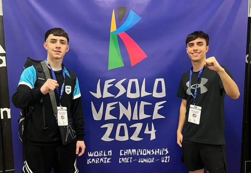  Moroncini y Salesky, listos para el debut en el Mundial de Karate en Italia