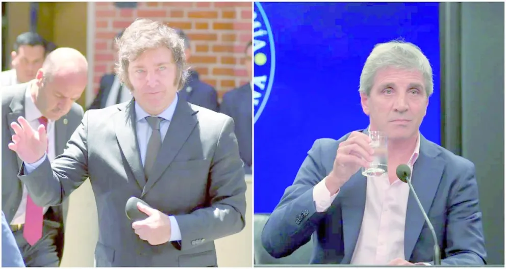 Javier Milei le agradeció a Toto Caputo por la “baja de la inflación”