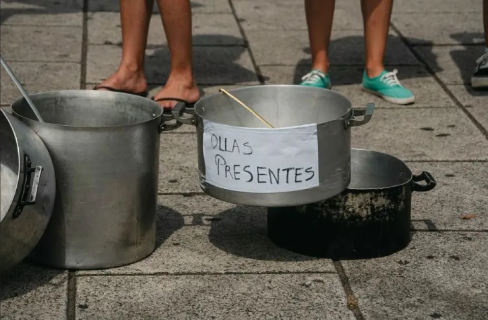 Cancelaron una programada olla popular por falta de insumos