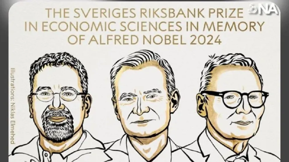 El Premio Nobel de Economía fue para Daron Acemoglu, Simon Johnson y James A. Robinson