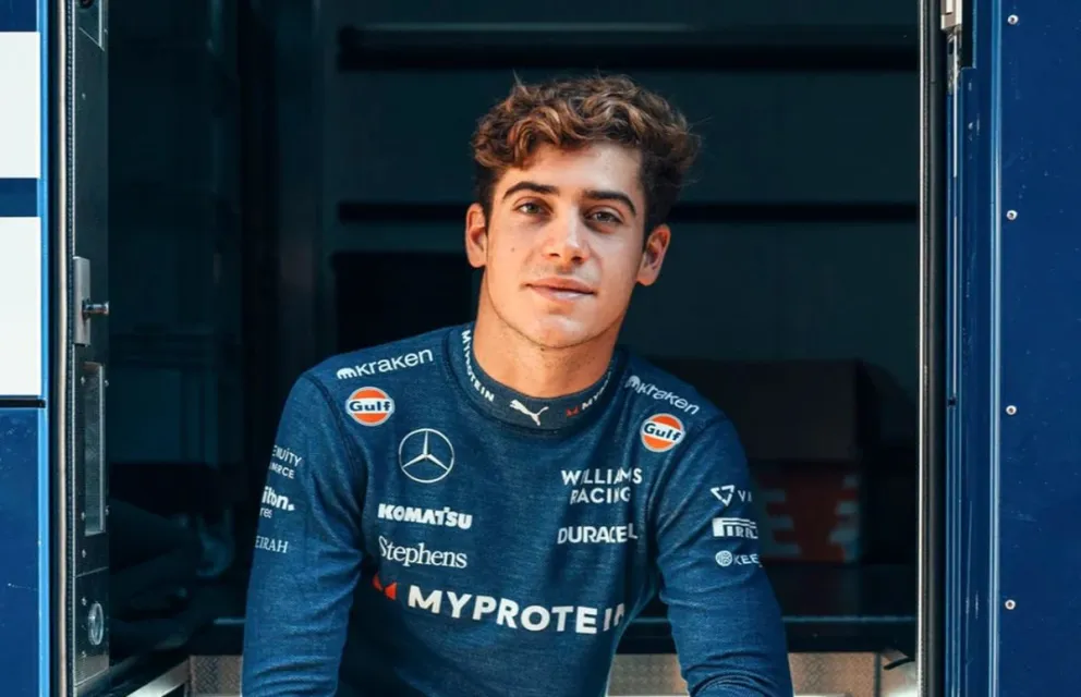 Colapinto llegó a Austin para disputar su cuarto Gran Premio