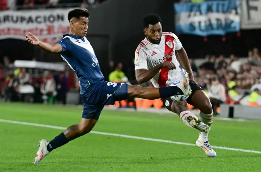 River Plate y Vélez Sarsfield empataron en uno en la Liga Profesional
