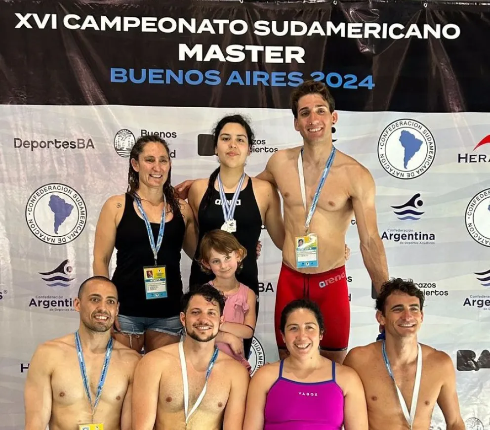 Comodoro sumó cuatro medallas en el Sudamericano de Natación Master y Premaster