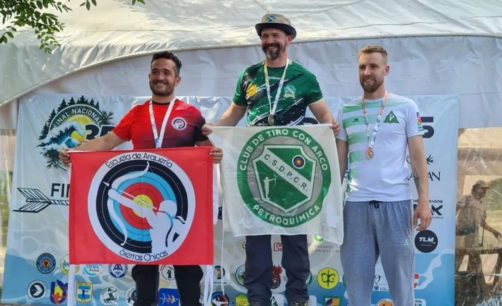 Dos arqueros de Petroquímica fueron campeones nacionales en Monte Hermoso