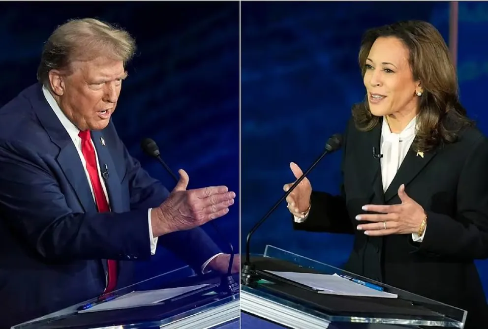 EE.UU.: Primeras postales del duelo final entre Trump y Harris