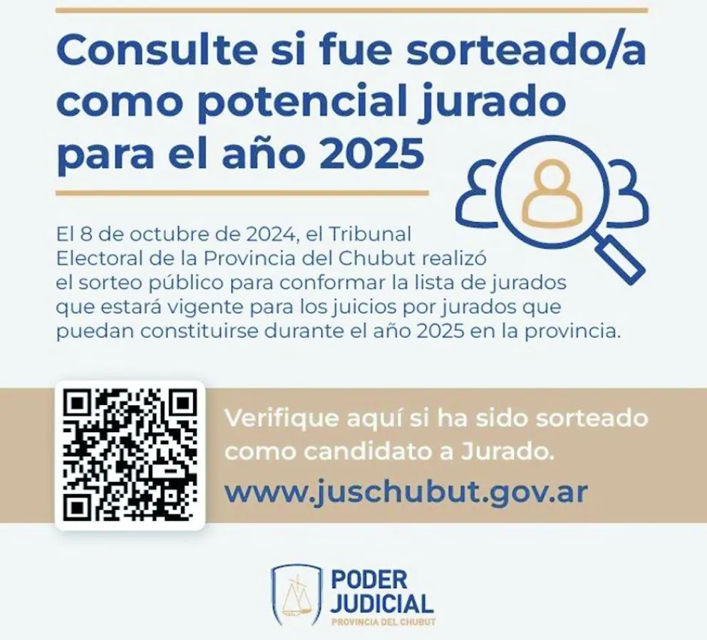 Juicio por jurados: habilitaron la consulta y notificación online de potenciales jurados