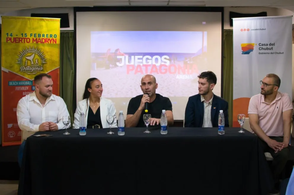 Chubut presentó en Buenos Aires los Juegos Patagonia Arena que se disputarán durante el verano en Puerto Madryn