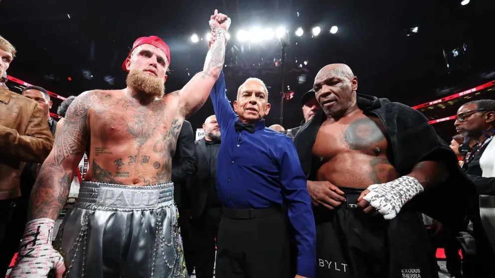 Tyson, quien regresa al ring a los 58 años tras años de retiro, no logró frenar el empuje de Paul, y fue derrotado