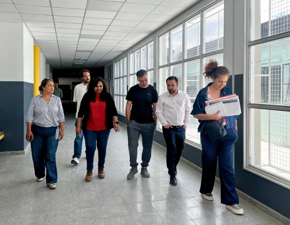 El Gobierno supervisa el avance de obras de infraestructura escolar en Puerto Madryn